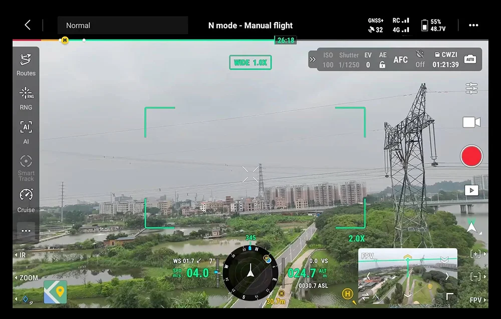 Tryby lotu DJI Matrice 400