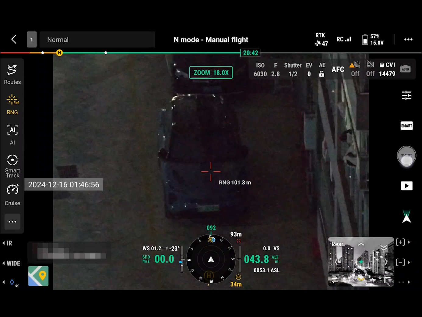 dron dji matrice 4t tryb sceny nocnej