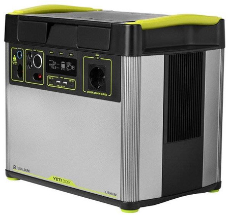Goal Zero Yeti 3000X (230V) Całkowicie bezwonna, maksymalnie cicha oraz bardzo mobilna przenośna stacja energii o ekstremalnie wysokiej pojemności.