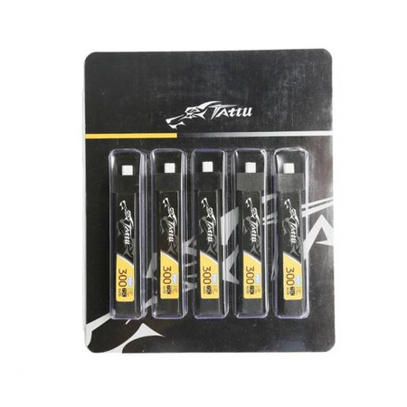 Akumulator Tattu LiPo 300mAh 3.8V 75C 1S1P HV BT2.0.5 (5pcs)