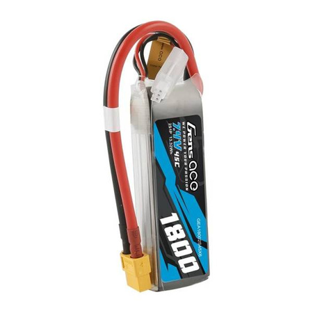 GensAce LiPo 1800mAh 7.4V 45C 2S1P XT60 battery