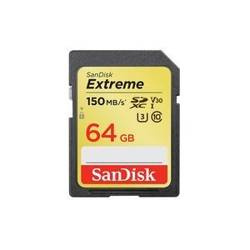 Memory card SanDisk Extreme SDXC 64GB 150/60 MB/s V30 UHS-I U3 (SDSDXV6-064G-GNCIN)