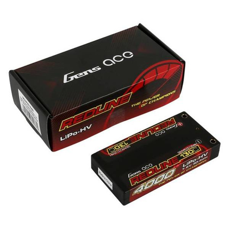 Akumulator GensAce Redline 4000mAh 7.6V 130C 2S1P HardCase