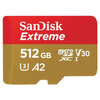 Karta pamięci SanDisk Extreme microSDXC 512GB 160/90 MB/s V30 A2 (SDSQXA1-512G-GN6MA)