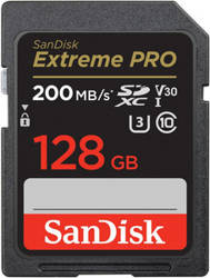 SANDISK EXTREME PRO SDXC 128GB 200/90 MB/s UHS-I U3 memory card (SDSDXXD-128G-GN4IN)