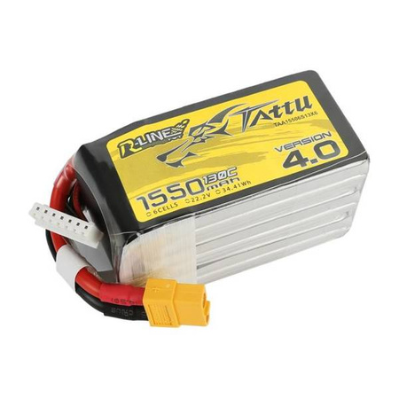 Akumulator Tattu R-Line 4.0 1550mAh 22.2V 130C 6S1P XT60