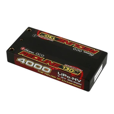 Akumulator GensAce Redline 4000mAh 7.6V 130C 2S1P HardCase