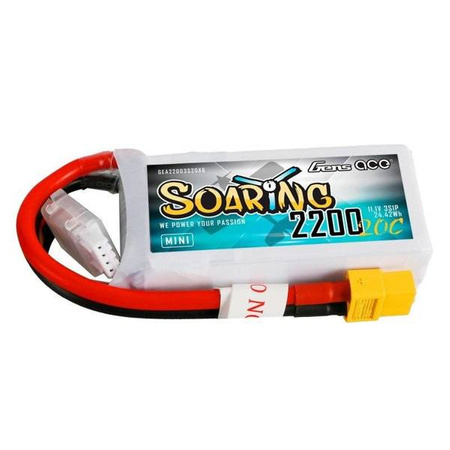 Akumulator GensAce Soaring Mini LiPo 2200mAh 11.1V 20C 3S1P XT60