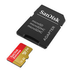 Karta pamięci SANDISK EXTREME microSDXC 128 GB 190/90 MB/s UHS-I U3 ActionCam  (SDSQXAA-128G-GN6AA)