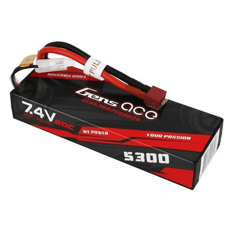 Akumulator Gens Ace 5300mAh 7,4V 60C 2S1P T-Dean Bashing HardCase