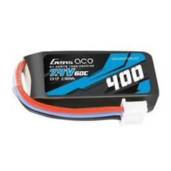 Gens Ace 400mAh 7.4V 60C 2S1P JST Battery