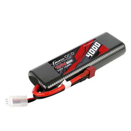 Akumulator Gens Ace 4000mAh 7,4V 60C 2S1P T-plug Bashing