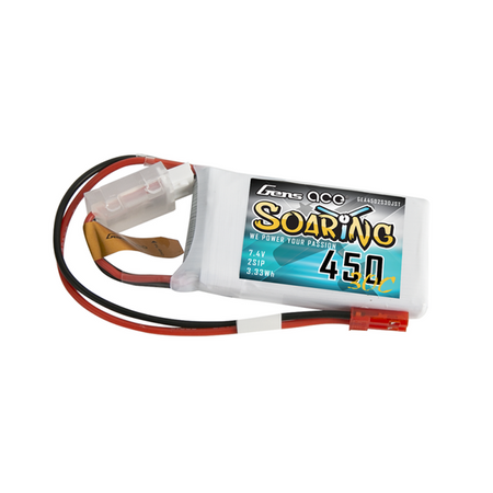 Akumulator Gens Ace Soaring 450mAh 7,4V 30C 2S1P JST-SYP