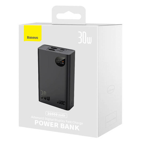 Powerbank Baseus Adaman 2, 20000mAh, 30W, 3xUSB, USB-C (black)