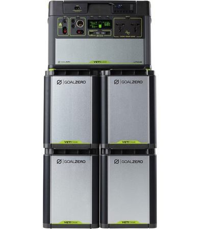 YETI 400 LITHIUM Power Bank, solarny generator, Li-ion NMC 428Wh (10.8V, 39.6Ah), 230V AC 50Hz (300W), 12V 10A, USB 5V 2.4A.