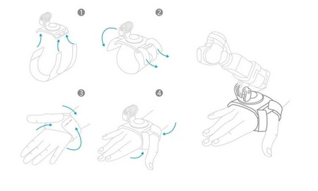 Wrist mount PGYTECH for DJI Osmo Pocket and sports cameras (P-18C-024)