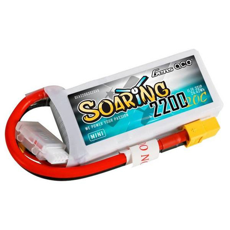 Akumulator GensAce Soaring Mini LiPo 2200mAh 11.1V 20C 3S1P XT60