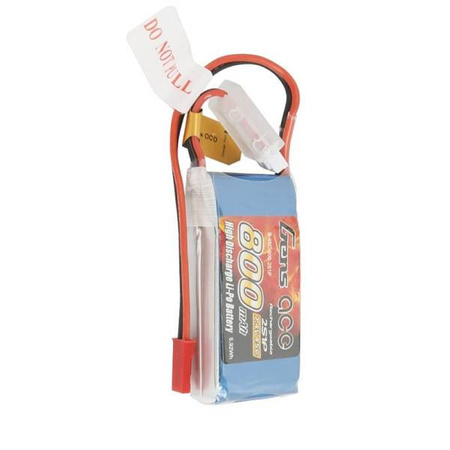 GensAce LiPo 800mAh 7.4V 45C 2S1P battery