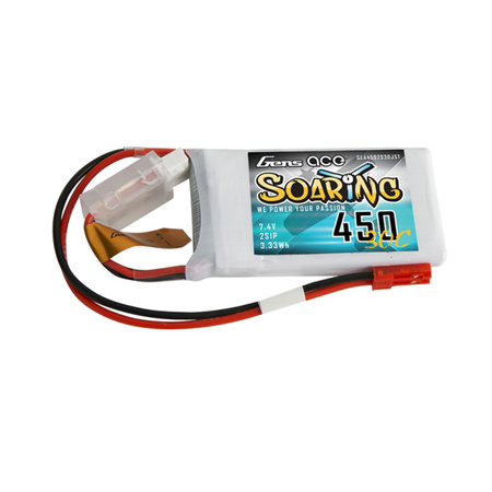 Akumulator Gens Ace Soaring 450mAh 7,4V 30C 2S1P JST-SYP