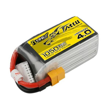 Akumulator Tattu R-Line 4.0 1050mAh 22.2V 130C 6S1P XT60