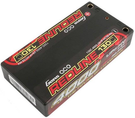 Akumulator Gens Ace Redline 4000mAh 7.6V 2S1P 130C HardCase HV