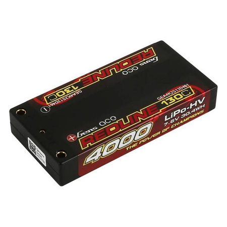 Akumulator GensAce Redline 4000mAh 7.6V 130C 2S1P HardCase 