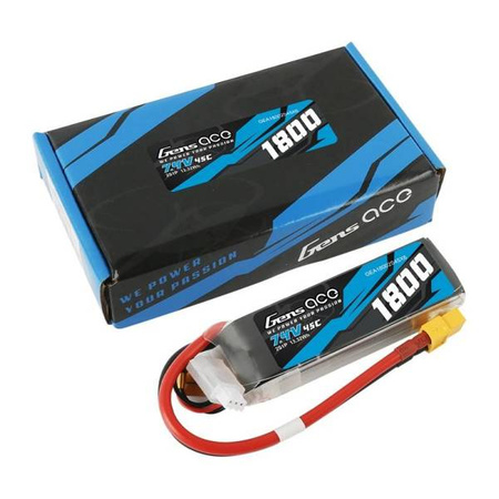 GensAce LiPo 1800mAh 7.4V 45C 2S1P XT60 battery