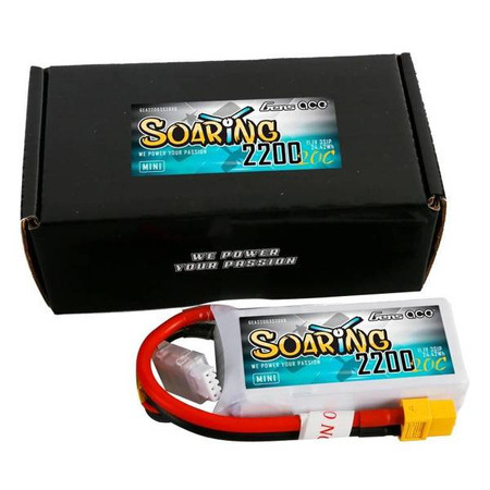 Akumulator GensAce Soaring Mini LiPo 2200mAh 11.1V 20C 3S1P XT60