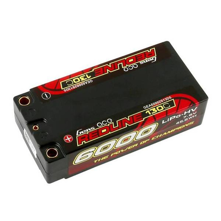 Akumulator Gens Ace Redline 6000mAh 7,6V 130C 2S2P HardCase HV Shorty