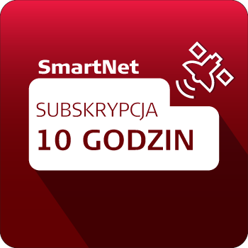 Dostęp do usługi RTN/RTK SmartNet  przez 10h (w okresie 1 miesiąca) dla odbiorników dowolnego producenta. Subskrypcja.