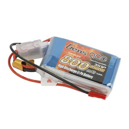 Akumulator GensAce LiPo 800mAh 11.1V 45C 3S1P