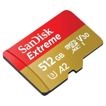 Memory card SanDisk microSDXC 512GB 160/90 MB/s V30 A2 (SDSQXA1-512G-GN6MA)