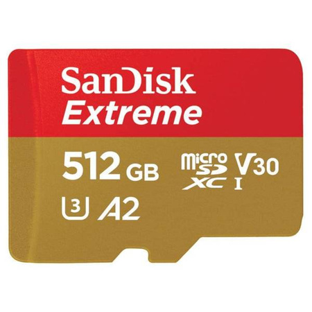 Memory card SanDisk microSDXC 512GB 160/90 MB/s V30 A2 (SDSQXA1-512G-GN6MA)