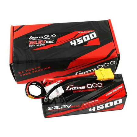 Akumulator Gens Ace 4500mAh 22,2V 60C 6S1P HardCase
